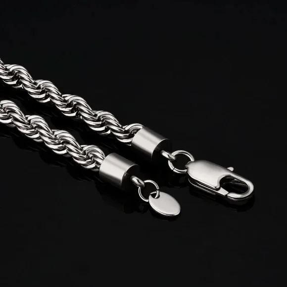 6mm Rope Chains Stainless Steel - Picture 5 of 5